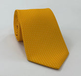 Off-White on Yellow Gold Macclesfield Silk Tie MCPDT-23